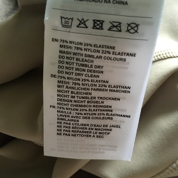 SQUATWOLF Cobblestone Light Tan Mesh Insert Leggings M - Picture 7 of 7